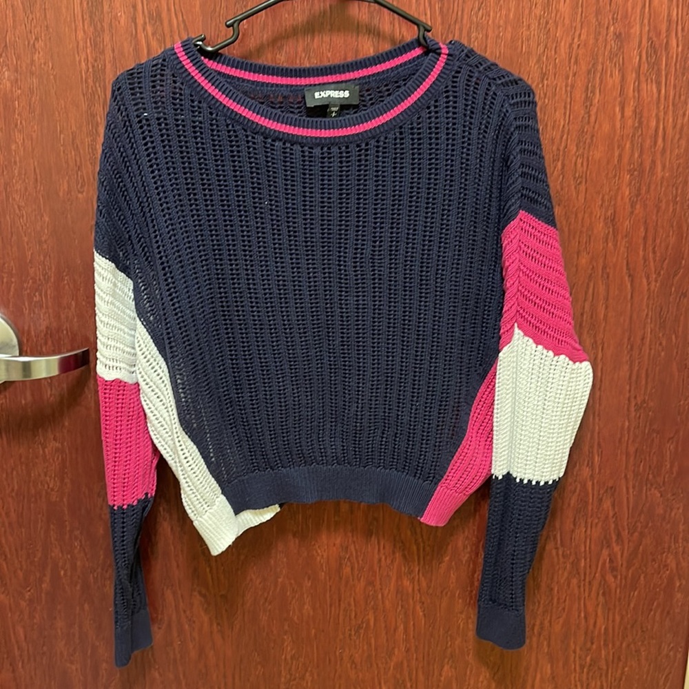 Express Colorblock Sweater - Picture 2 of 3